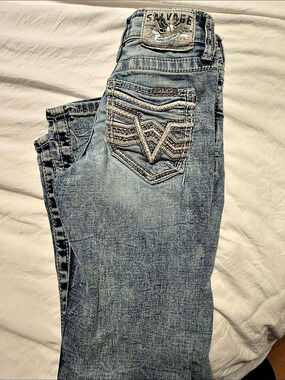 Salvage Supply Company jeans Straight Leg Waist 30 Blue